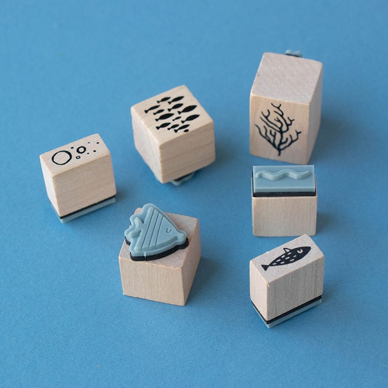 relaxing wooden stamps activity